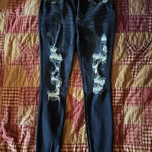 Distressed Blue Women's Jeans